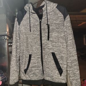 Gray and Black Women's Hoodie